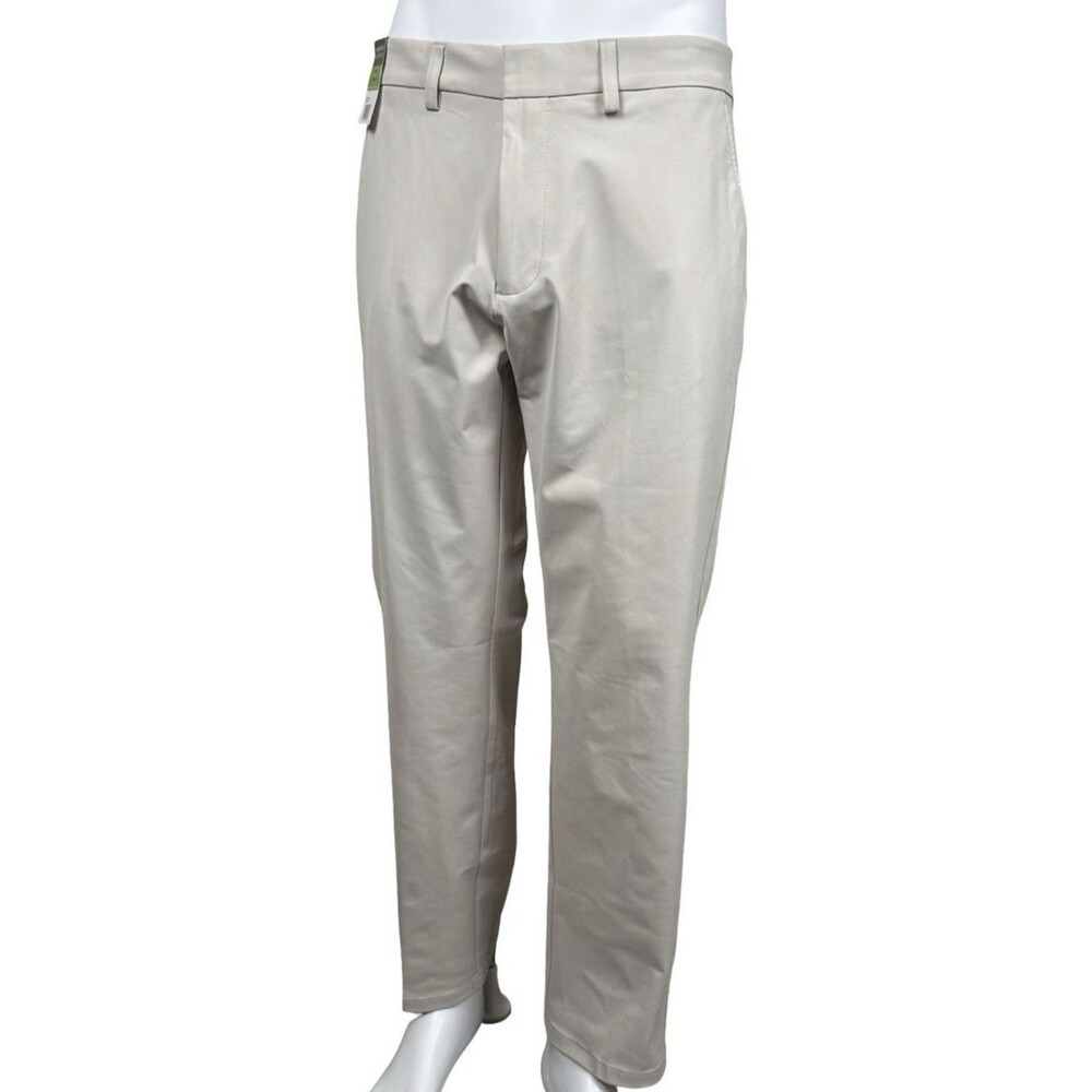 Kenneth Cole 36X32 Dress Pants Tan Reaction Techni-Cole Modern Fit Stretch New